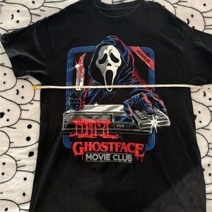 Ghostface Movie Club Retro VCR T-Shirt Medium